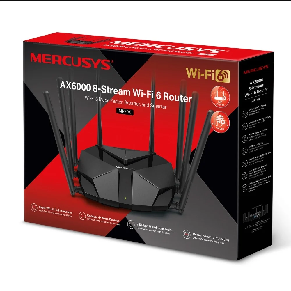 Mercusys AX6000 8-Stream Wi-Fi 6 Router - TL-MR90X - Image 2