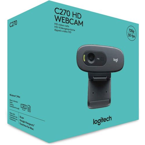 Logitech C270 HD Webcam – Dark Grey – 960-001063