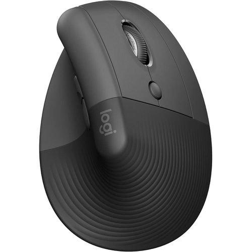 Logitech Lift Vertical Ergonomic Wireless and Bluetooth Mouse – Graphite – 910-006473