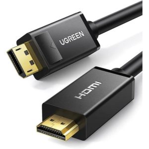 UGREEN DisplayPort Male to HDMI Male Cable 2m (Black) – DP101