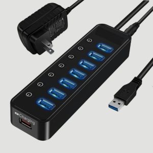 Vention 7-Port USB 3.0 Hub with Power Switches